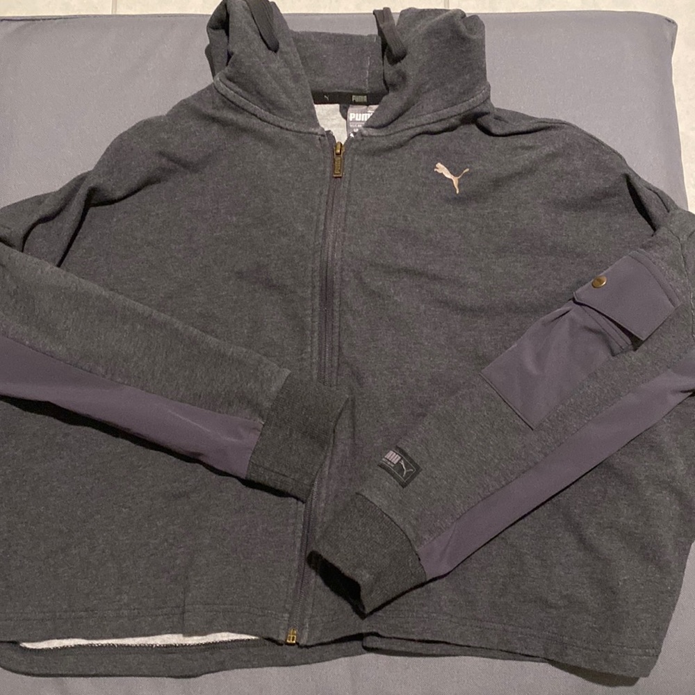 Cropped puma sweater, size small